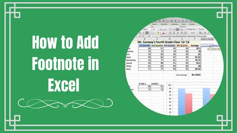 add footnote  excel   guide earn excel
