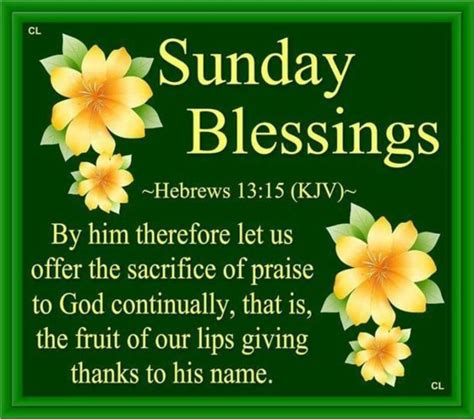80 Sunday Blessings And Greetings