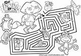 Labyrinthe Dora Coloriage Exploratrice Kolorowanki Labyrinte Labyrinthes Coloriages Dla Jeu Réelle Taille Tableau Chezcolombes sketch template