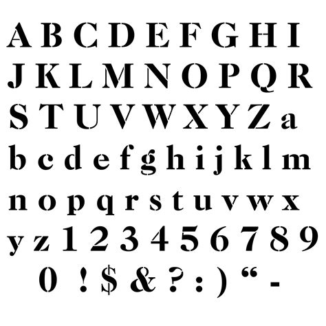 stencil diy lettering alphabet stencils letter templates