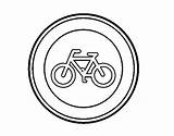Vietato Accesso Forbidden Cycles Ciclos Prohibida Cicli Colorir Proibido Coloringcrew Acolore Segnali sketch template