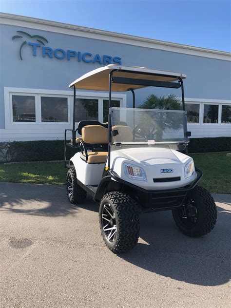 express  white certified pre owned tropicars golf utility vehicles
