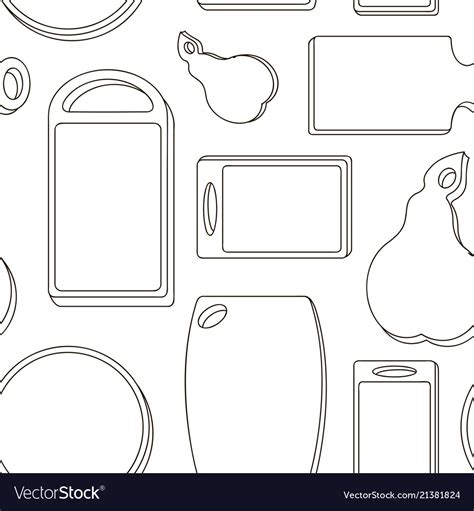 cutting board pattern royalty  vector image