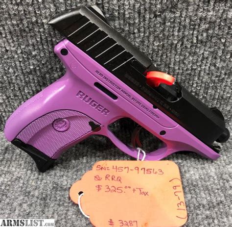 armslist  sale purple ruger ecs mm semi auto pistol