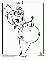 Grinch Christmas Coloring Pages Stole Who Cindy Lou Colouring Cartoon Decorations sketch template