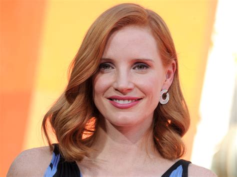 jessica chastain is a brunette now and you probably won t