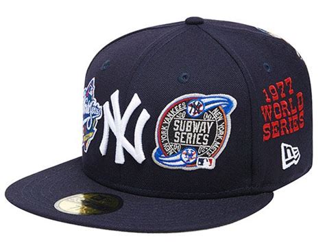 world series patch  york yankees fifty fitted cap   era  mlb