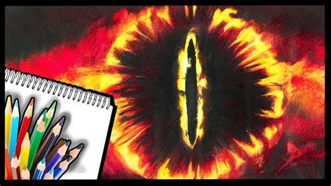 How To Draw Eye Of Sauron Lord Of The Rings Drawing