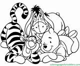 Winnie Pooh Kleurplaten Poeh Kleurplaat Eeyore Leukvoorkids Clipartmag Vriendjes Tigger Animal Dieren Coloringpagesfortoddlers Dibujo Superleuke sketch template