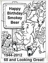 Smokey Bear Coloring Prevention Wildfire Marvelous Effortfulg sketch template