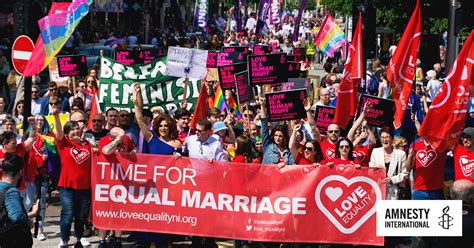 Demand Marriage Equality In Northern Ireland Amnesty International Uk
