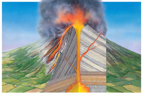 stratovolcano internal structure photograph  gary hincks