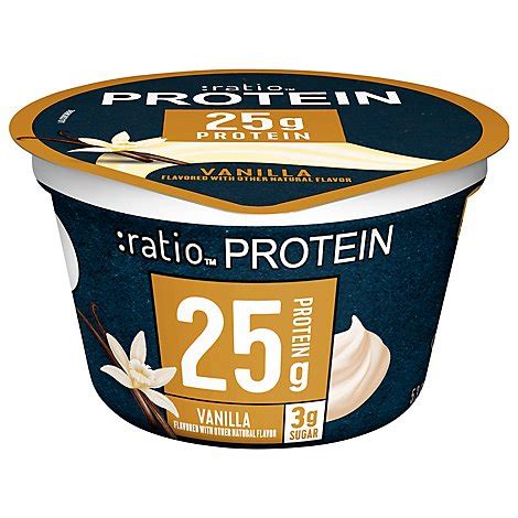ratio protein yogurt vanilla  oz randalls
