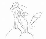 Glaceon Coloring Pages Popular Coloringhome sketch template