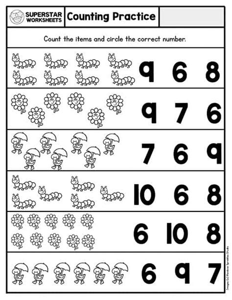 learning school printable counting worksheet toys etnacompe