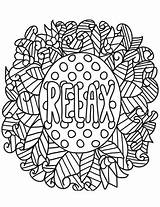 Coloring Relax Relaxing Pages Printable Kids Supercoloring Adults Drawing Books Quotes Paper Categories Search Medium sketch template