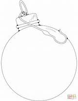 Coloring Blank Christmas Ornament Pages Printable sketch template