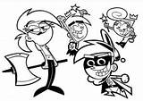 Fairly Oddparents Coloring Pages Coloring4free Film Tv Printable sketch template