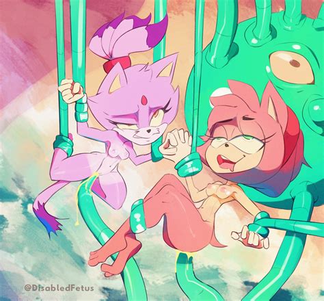 Rule 34 2girls Ahe Gao Amy Rose Anthro Blaze The Cat Bondage Breasts