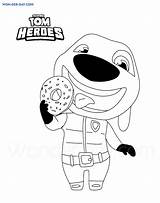 Heroes Hank Dash Héroe sketch template