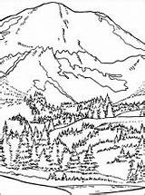 Coloring Pages Mountain Scene Color Privacy Policy Contact Kids sketch template