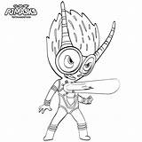 Coloring Catboy Pages Getcolorings Masks Pj Color Gecko sketch template