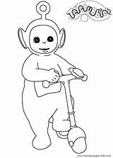 Coloring Pages Teletubbies Cartoon Printable Color Character Kids Sheet Sheets Found sketch template
