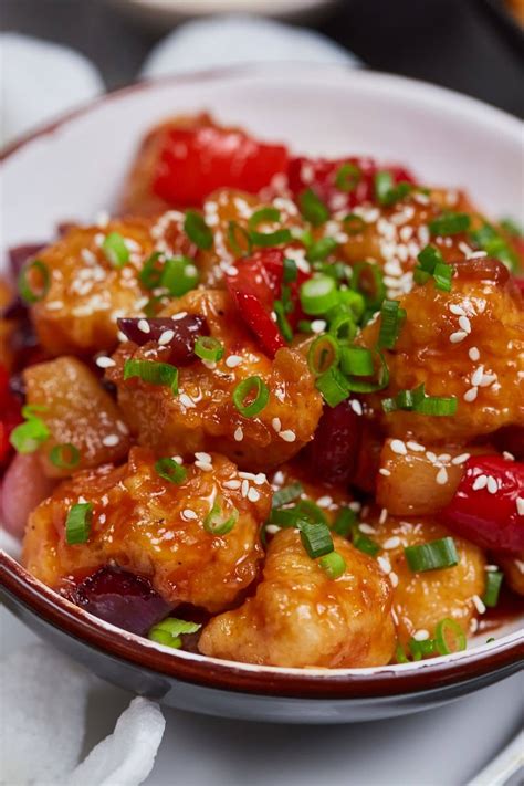 easy sweet  sour chicken  pineapple scrambled chefs