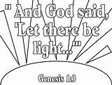 Coloring Pages Bible Light Verse Scripture Mine Little Genesis Lady Click Popular sketch template