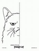 Symmetry Coloring Pages Symmetrical Sheets Cat Kids Hub Worksheets Grumpy Drawing Printable Line Preschool Colouring Cats Color Book Grade Symmetric sketch template