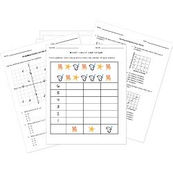 graphing graphs worksheets  printable   assessments