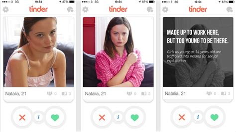 fake tinder profiles used in sex trafficking campaign