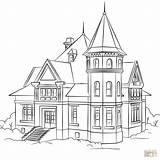 Coloring House Pages Inside Houses Printable Getcolorings Print Color sketch template