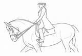 Dressage Horse Drawing Getdrawings Lineart sketch template