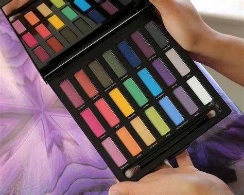 urban decay full spectrum palette color blocked rainbow eyes makeup  beauty blog