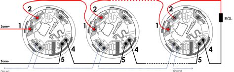 optical smoke det activ en  wiring diagram optical smoke detector iqquad  isolator