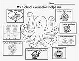 School Counseling Counselor Intro Lessons Elementary Grade Activities Lesson Guidance Class 1st Octopus Inspired Office Schools Fish Rainbow First Board sketch template