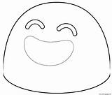 Coloring Emoji Smiling Face Google Pages Printable sketch template