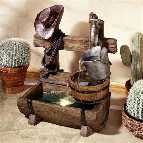 western ranch home style indoor water fountains small water fountain