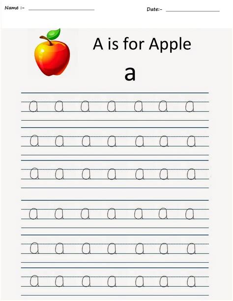 alphabet tracing worksheets  kindergarten   printable trace