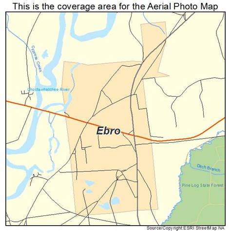 Aerial Photography Map Of Ebro Fl Florida