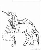 Unicorn Coloring Pages Rainbow Beautiful Background Printable Cute Colouring Horses Cartoon Color Print Library Clipart Info Popular sketch template
