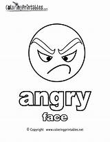 Coloring Angry Face Pages Printable Feelings English Emotions Faces Adjectives Worksheets Color Drawing Mad Emotion Kids Emotional Cartoon Coloringprintables Educational sketch template