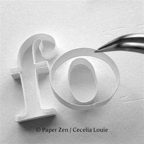paper zen cecelia louie quilling letters  part