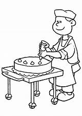 Bakery Coloring Pages Drawing Getdrawings sketch template