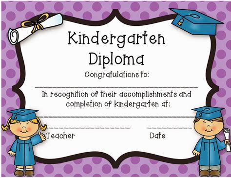 diploma preschool diploma template