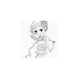 Stamp Brittany Flapper sketch template