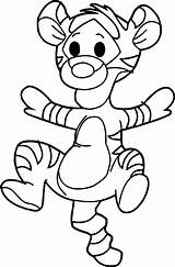 Coloring Jump Tigger Baby Pages Getdrawings Wecoloringpage Getcolorings sketch template