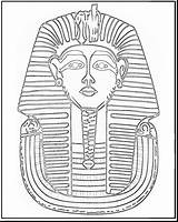 Tutankhamun Drawing Mask Egypt Sphinx Coloring Scarab Beetle Death Egyptian Getdrawings Tut King Ancient Drawings sketch template