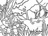 Hunting Coloring Pages Deer Hunter Kids Printable Color Cool2bkids Getcolorings Print Template sketch template
